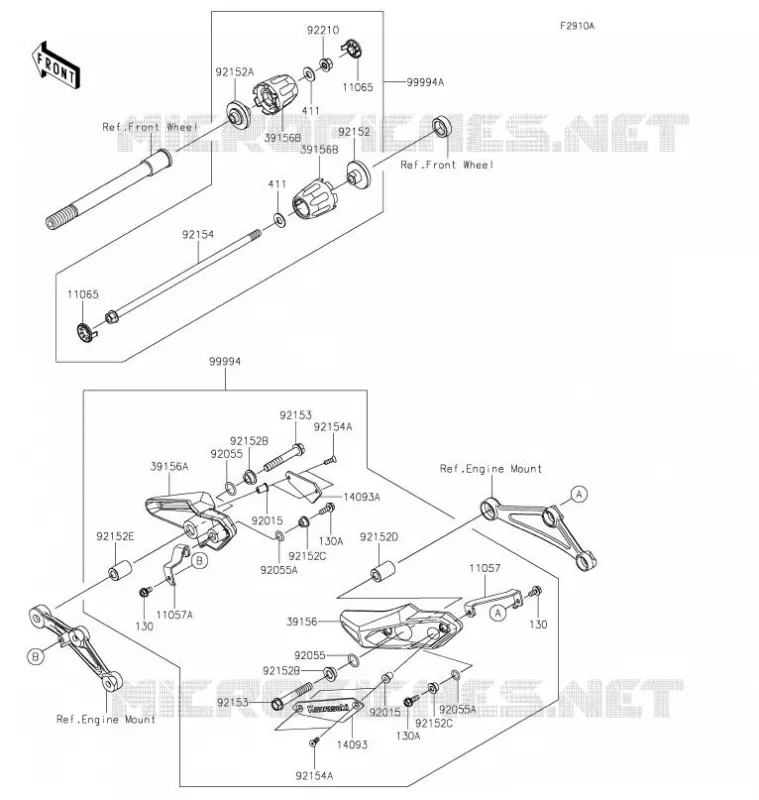 ACCESSOIRE(Slider) Kawasaki MOTOS 900 2021 Z900RS CAFE  ZR900EMFNL