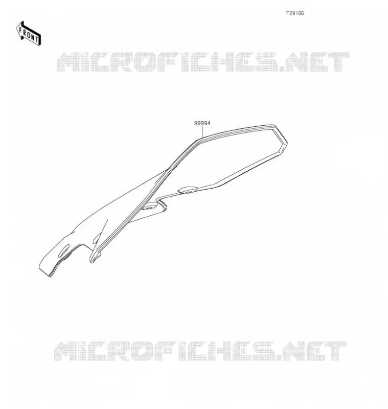 ACCESSOIRE(Large Meter Cover) Kawasaki MOTOS 900 2020 Z900  ZR900FLFA