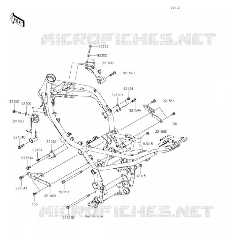 SUPPORT MOTEUR Kawasaki MOTOS 900 2021 Z900  ZR900HMFNN