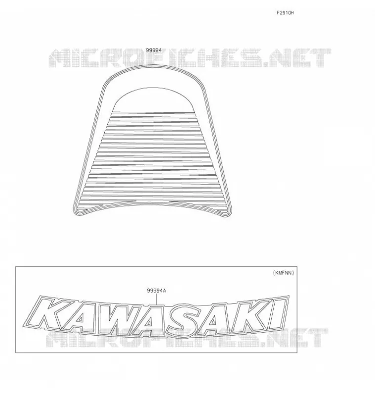ACCESSOIRE(DECALS) Kawasaki MOTOS 900 2021 Z900RS  ZR900KMFBN
