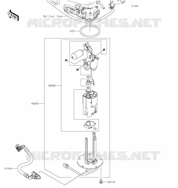 POMPE A ESSENCE Kawasaki MOTOS 900 2021 Z900RS CAFE  ZR900LMFNN