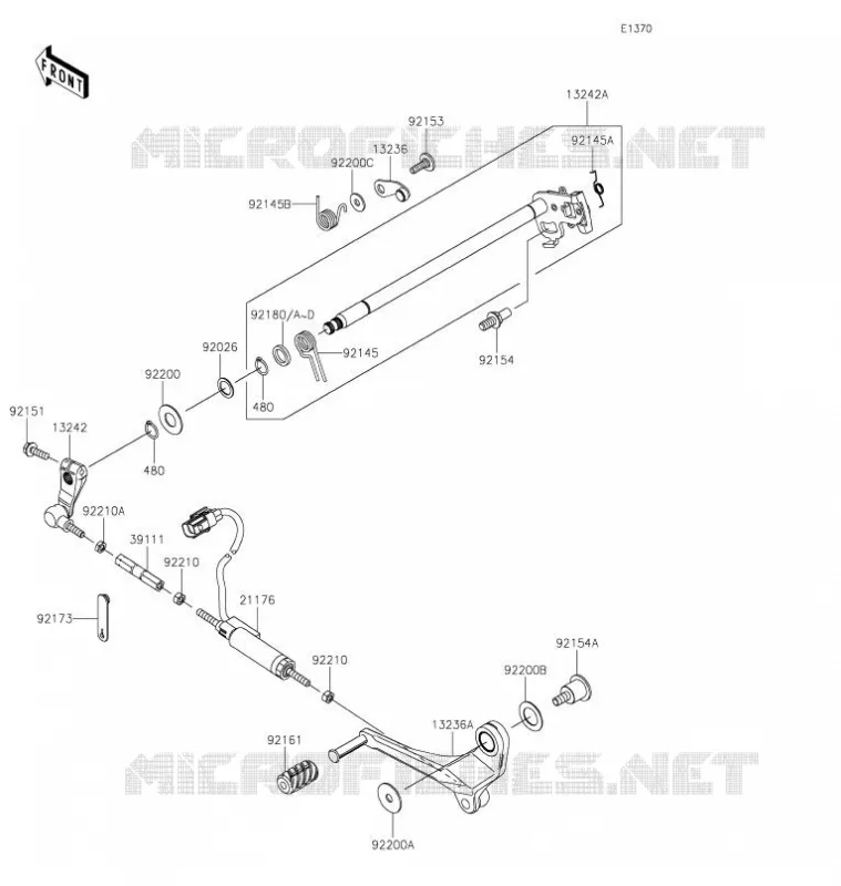 SELECTEUR Kawasaki MOTOS 1000 2021 NINJA H2 SX SE PLUS  ZX1002DMFNN