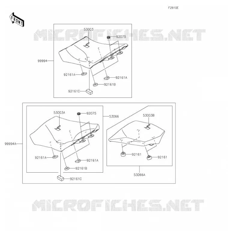 ACCESSOIRE(Seat) Kawasaki MOTOS 1000 2021 NINJA 1000SX  ZX1002KMFNL