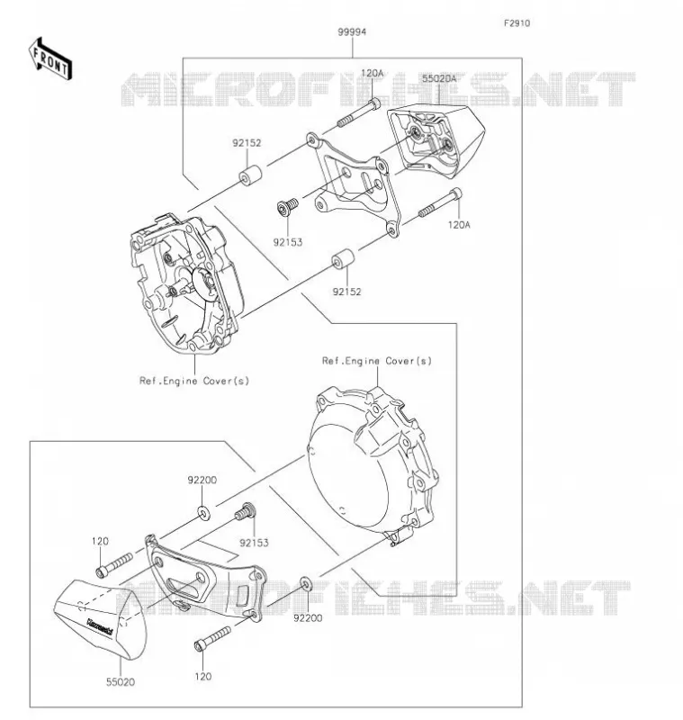 ACCESSOIRE(Slider) Kawasaki MOTOS 1000 2021 NINJA ZX-10R  ZX1002LMFNN