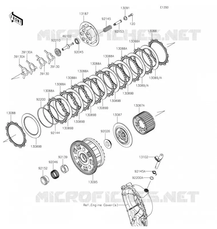 EMBRAYAGE Kawasaki MOTOS 1000 2021 NINJA ZX-10R  ZX1002LMFNN