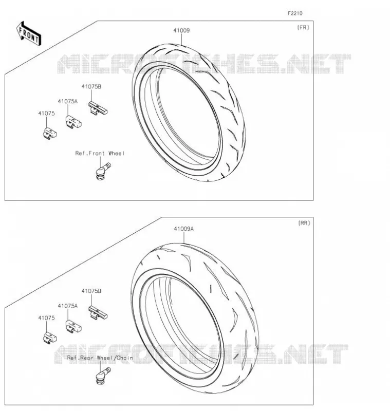 PNEUS Kawasaki MOTOS 1000 2021 NINJA ZX-10R  ZX1002LMFNN