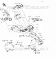 GARDE BOUE ARRIÈRE pour Kawasaki NINJA ZX-10RR 2021