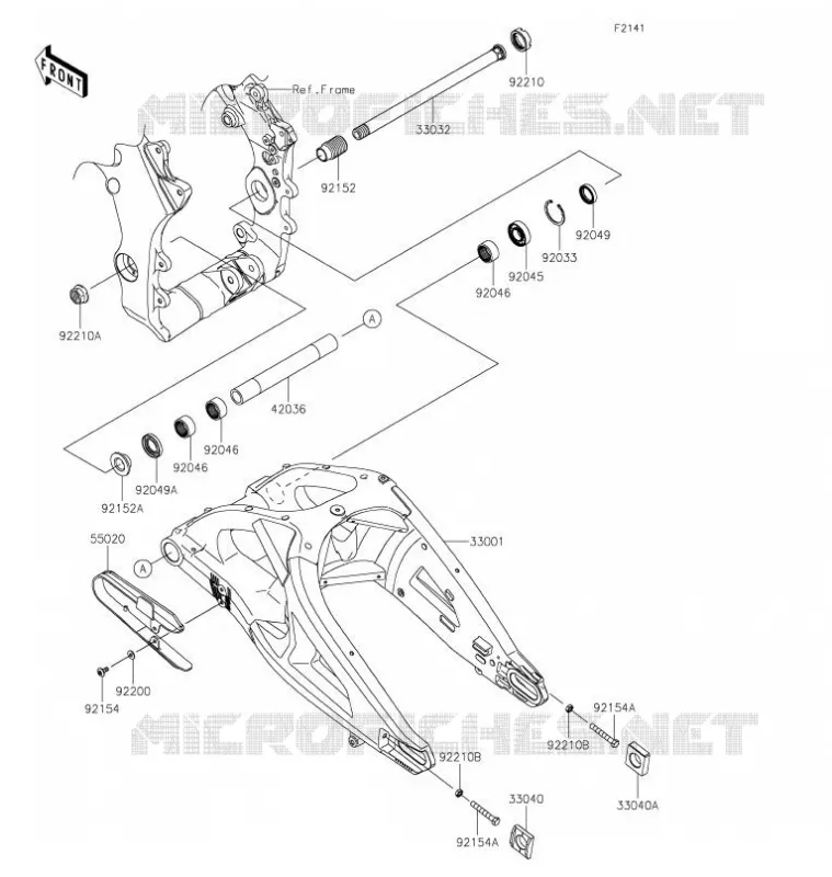 BRAS OSCILLANT Kawasaki MOTOS 1000 2021 NINJA ZX-10RR  ZX1002NMFNN