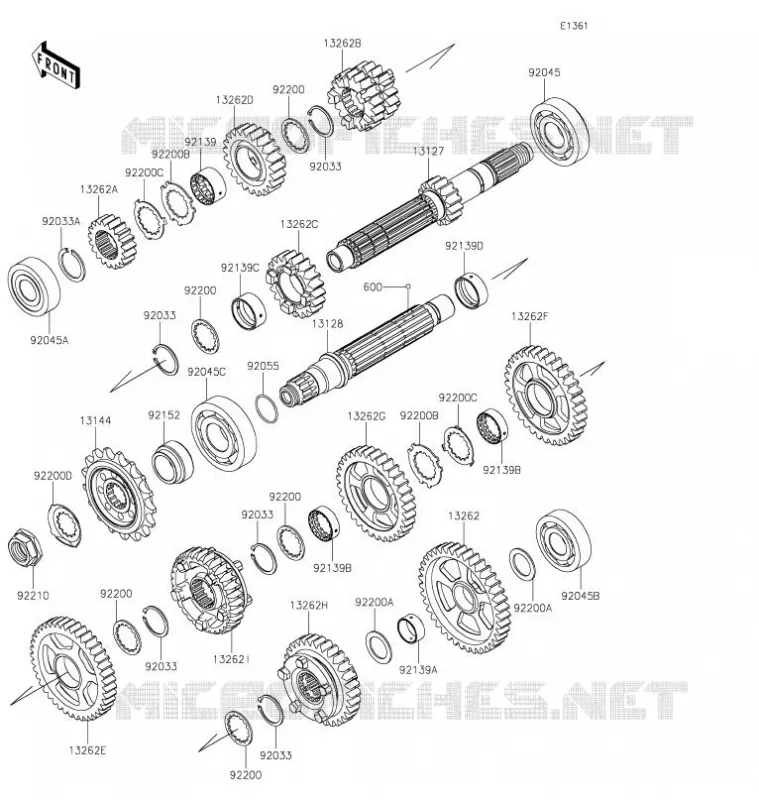 Transmission Kawasaki MOTOS 1000 2021 NINJA ZX-10RR  ZX1002NMFNN