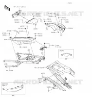 CACHE LAT&Eacute;RAL/GARDE CHAINE pour Kawasaki ZZR1400 2021