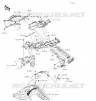 GARDE BOUE ARRIÈRE pour Kawasaki NINJA ZX-6R 2021