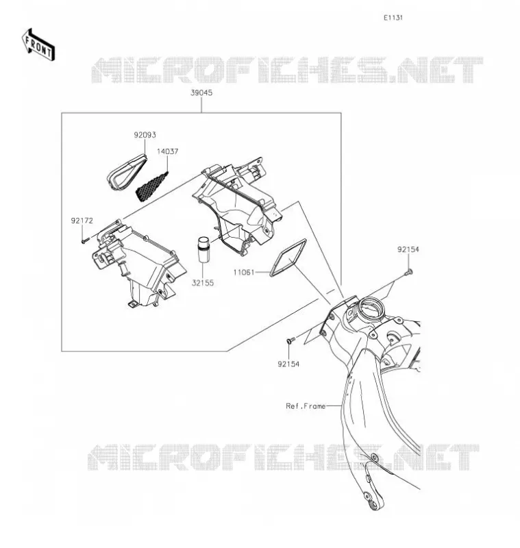 CONDUIT D'AIR Kawasaki MOTOS 636 2021 NINJA ZX-6R  ZX636GMFAL