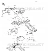 GARDE BOUE ARRI&Egrave;RE pour Kawasaki NINJA ZX-6R 2021