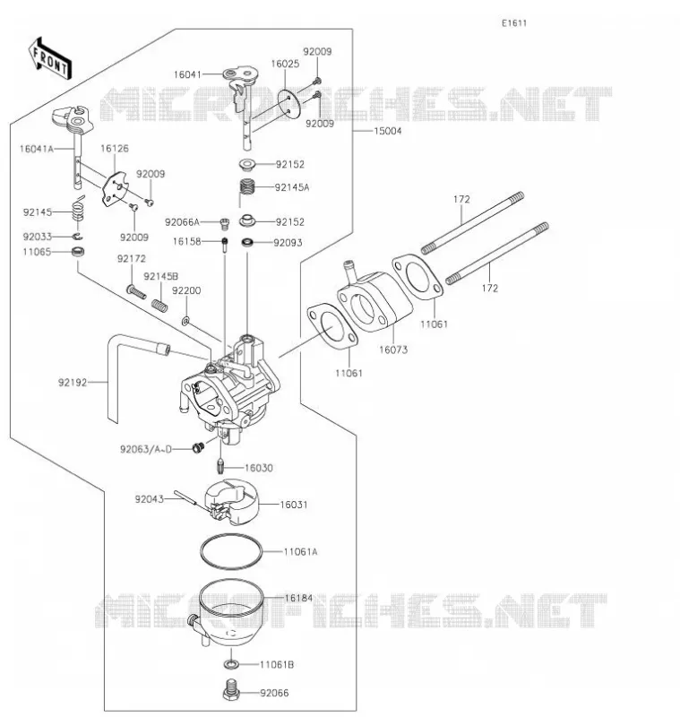 CARBURATEUR Kawasaki SSV 400 2021 MULE SX  KAF400JMFNN