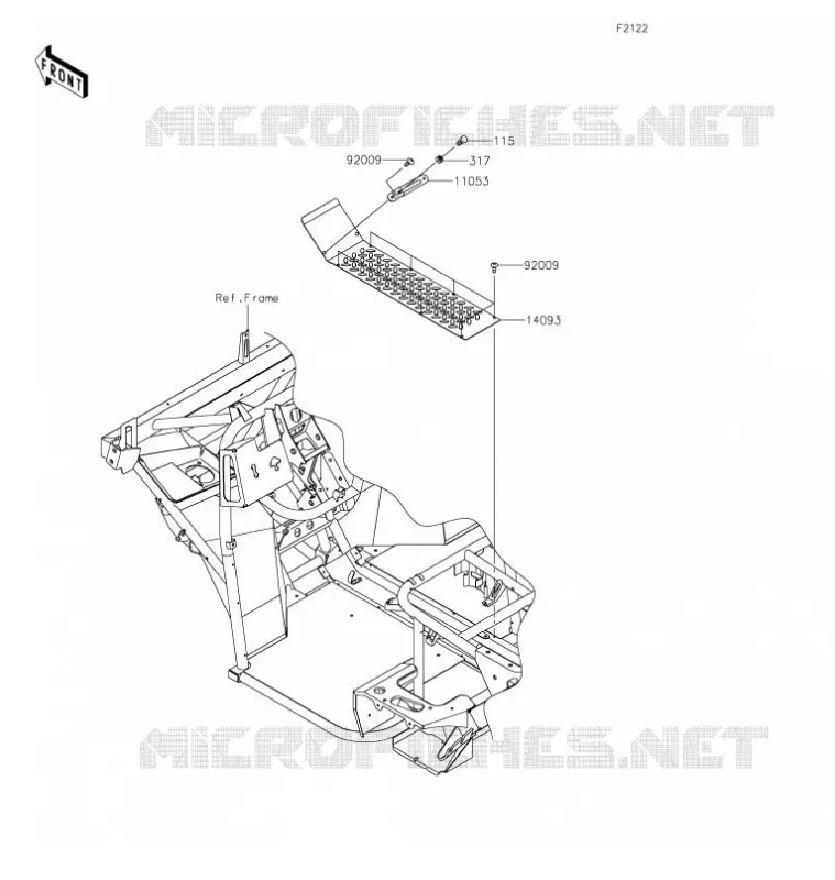 SUPPORT MOTEUR Kawasaki SSV 400 2021 MULE SX  KAF400JMFNN