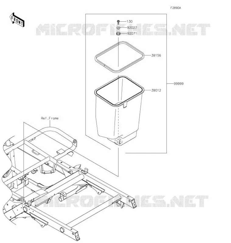 PIECE EN OPTION(CADRE) Kawasaki SSV 400 2021 MULE SX 4X4  KAF400SMFNN