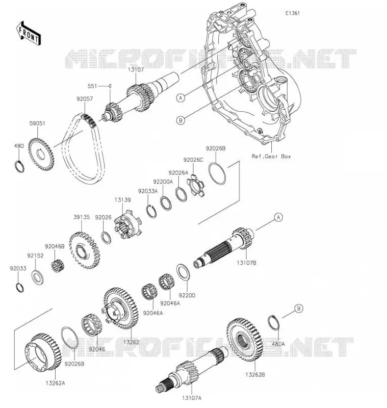 TRANSMISSION Kawasaki SSV 400 2021 MULE SX 4X4  KAF400TMFNN