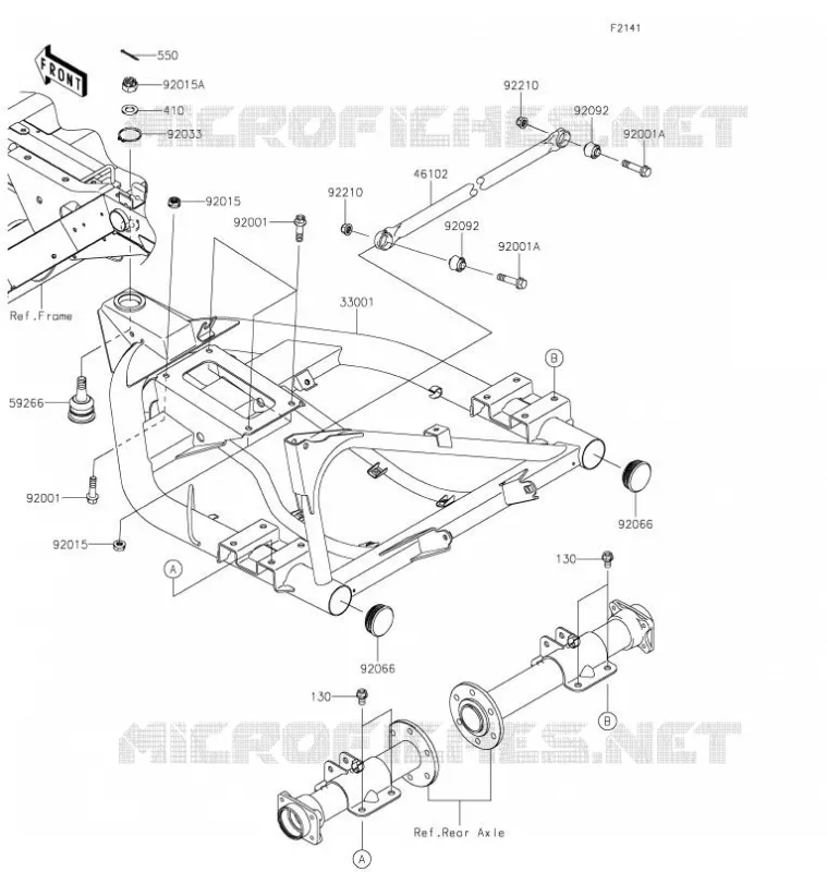 BRAS OSCILLANT Kawasaki SSV 400 2021 MULE SX 4X4  KAF400WMFNN