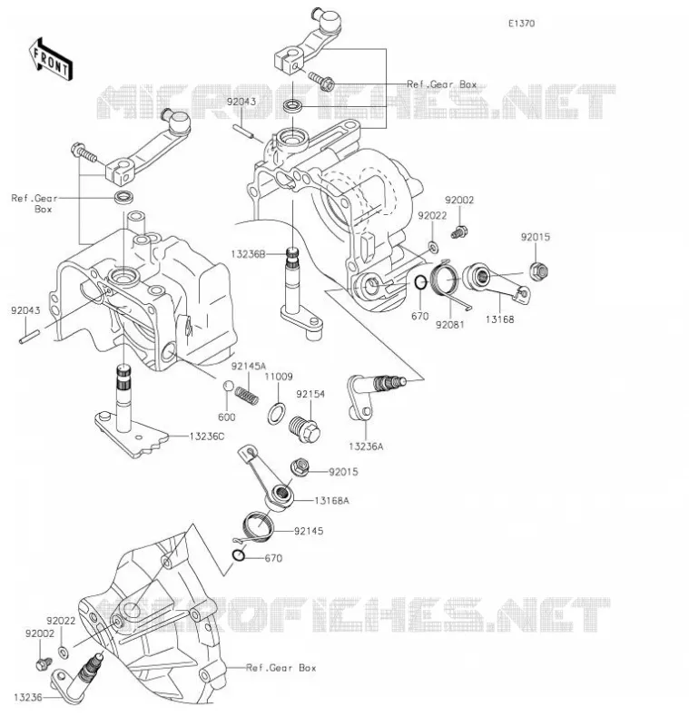 SELECTEUR Kawasaki SSV 620 2021 MULE 4010 4X4  KAF620MMFNN