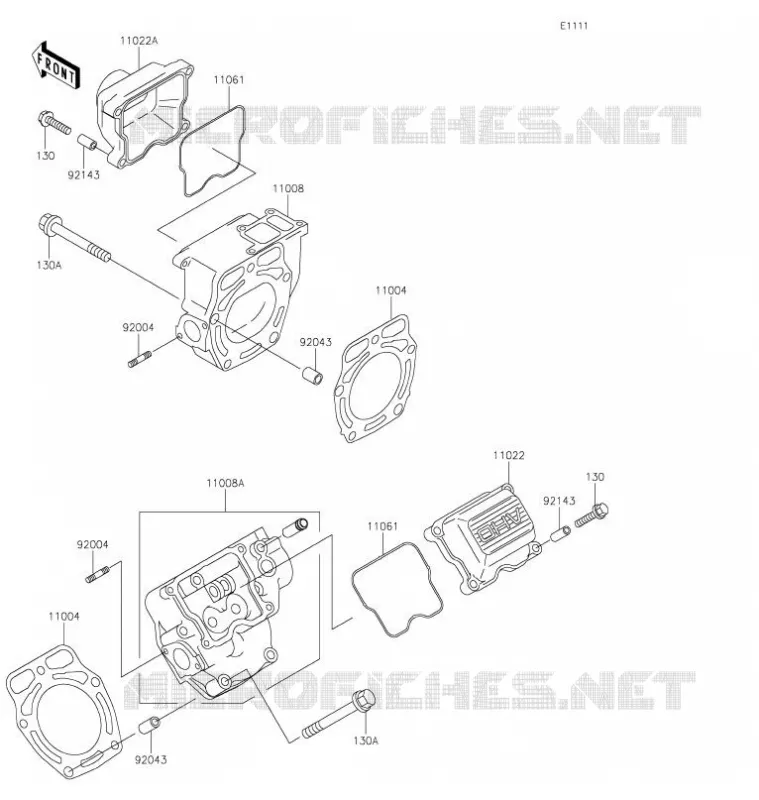 CULASSE Kawasaki SSV 620 2021 MULE 4010 4X4  KAF620MMFNN