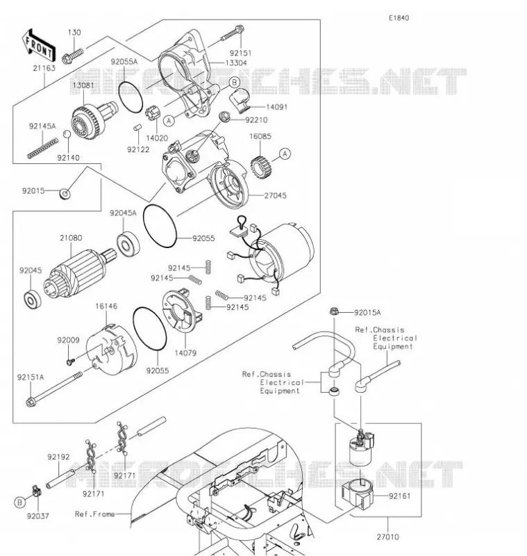 DEMARREUR Kawasaki SSV 620 2021 MULE 4010 TRANS 4X4  KAF620RMFNN