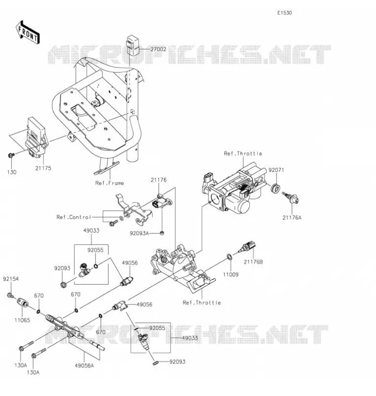 INJECTION CARBURANT Kawasaki SSV 620 2021 MULE 4010 TRANS 4X4  KAF620RMFNN