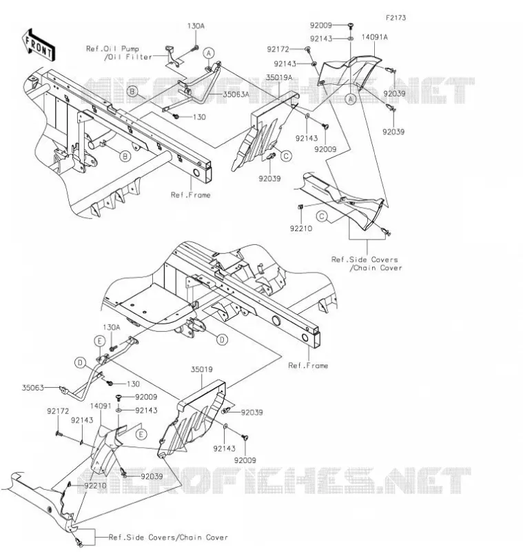BAVETTE Kawasaki SSV 620 2021 MULE 4010 TRANS 4X4  KAF620SMFNN