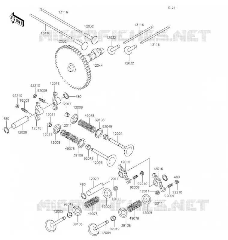 SOUPAPE/ARBRE A CAME Kawasaki SSV 620 2021 MULE 4010 4X4  KAF620ZMFNN