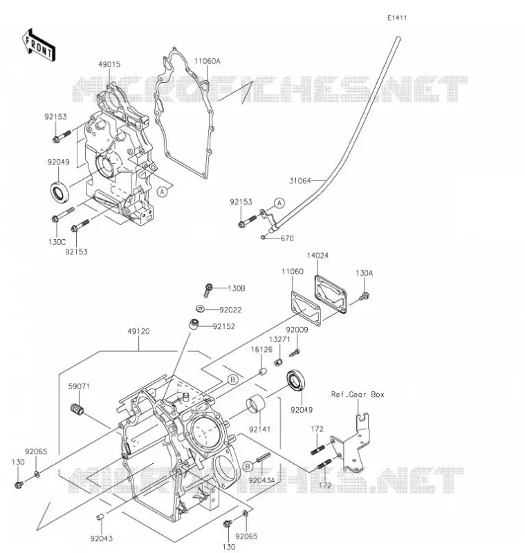 CARTER MOTEUR(S) Kawasaki SSV 620 2021 MULE 4010 TRANS 4X4  KAF622AMFNN