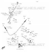 PEDALE DE FREIN/LEVIER ACCELERATEUR pour Kawasaki MULE PRO-MX 2021