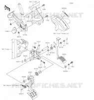 PEDALE DE FREIN/LEVIER ACCELERATEUR pour Kawasaki MULE PRO-FX 2021