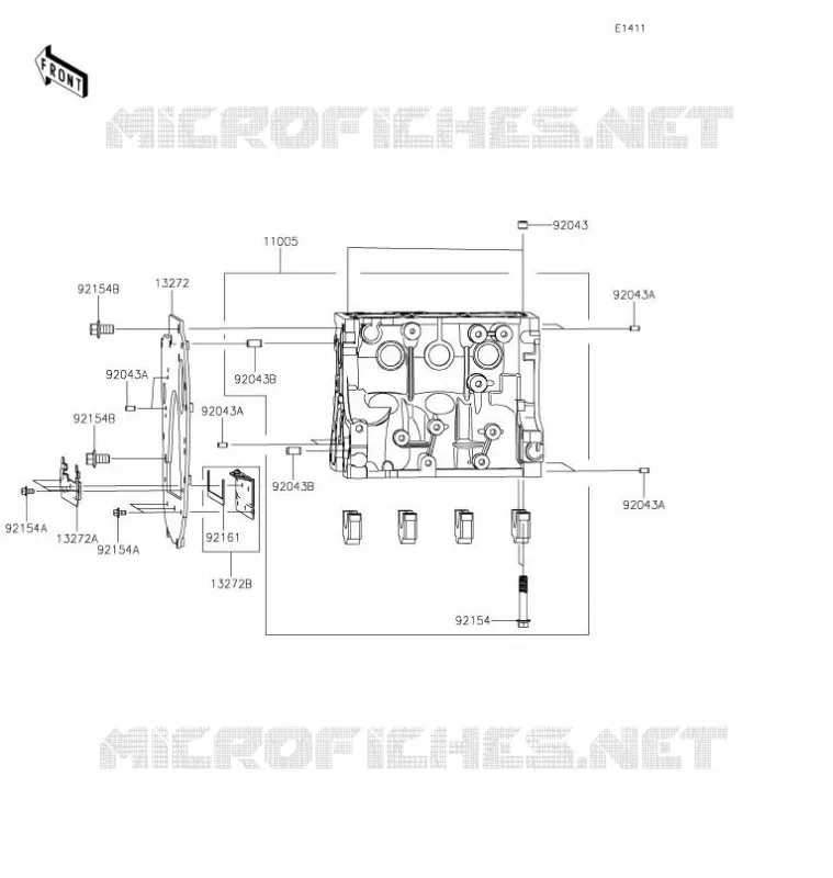 CARTER MOTEUR(S) Kawasaki SSV 820 2021 MULE PRO-FX  KAF820GMFNN