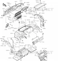 GARDE BOUE AVANT pour Kawasaki MULE PRO-FXT 2021
