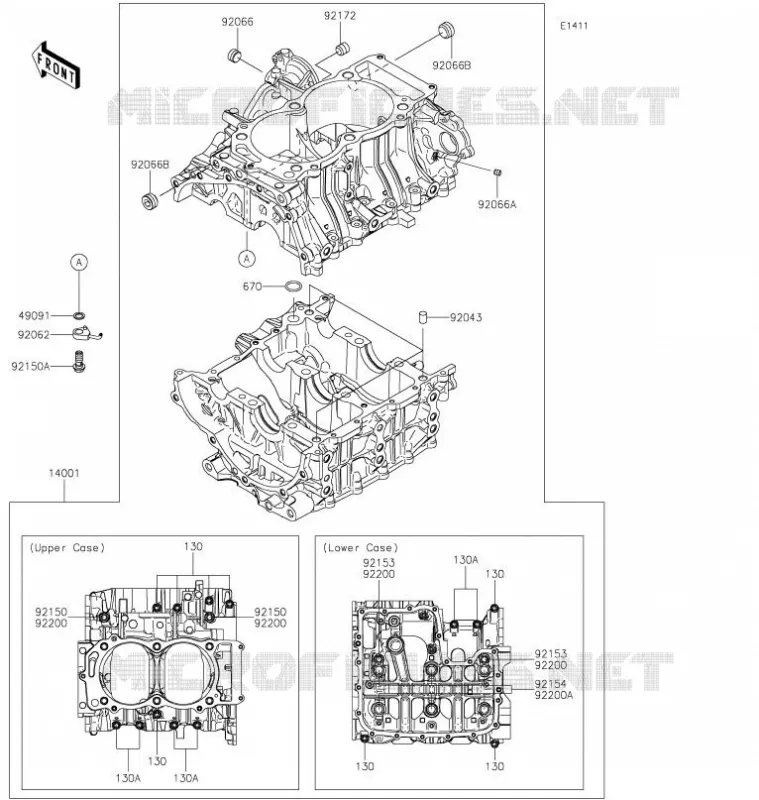 CARTER MOTEUR(S) Kawasaki SSV 1000 2021 TERYX KRX 1000  KRF1000AMFNN
