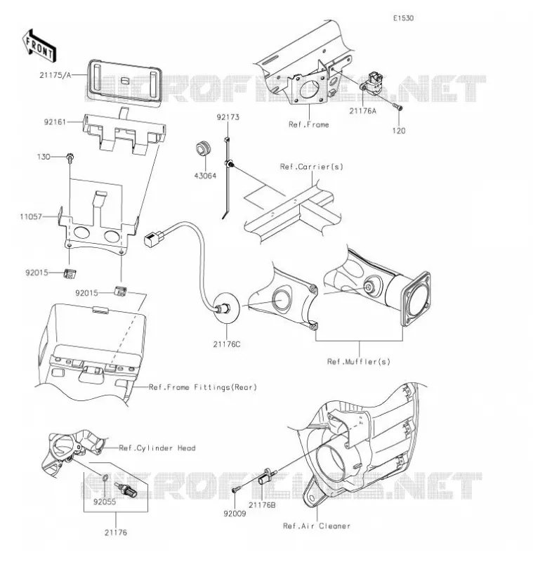 INJECTION CARBURANT Kawasaki SSV 1000 2021 TERYX KRX 1000  KRF1000AMFNN