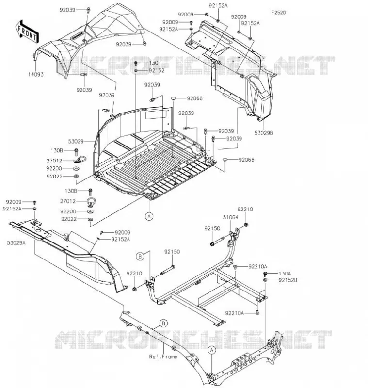 PORTE BAGAGE (S) Kawasaki SSV 1000 2021 TERYX KRX 1000  KRF1000AMFNN
