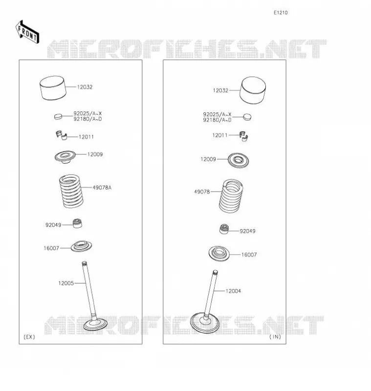 SOUPAPE Kawasaki SSV 1000 2021 TERYX KRX 1000  KRF1000AMFNN