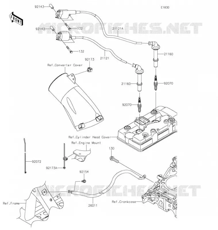 SYSTEME D&acute;ALLUMAGE Kawasaki SSV 1000 2021 TERYX KRX 1000  KRF1000AMFNN
