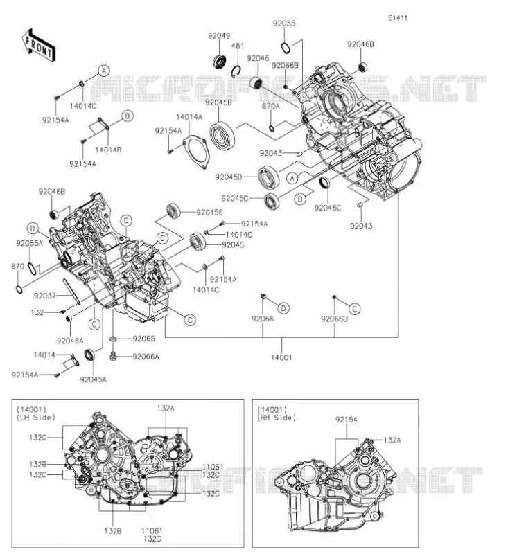 CARTER MOTEUR(S) Kawasaki SSV 800 2021 TERYX  KRF800FMFNN