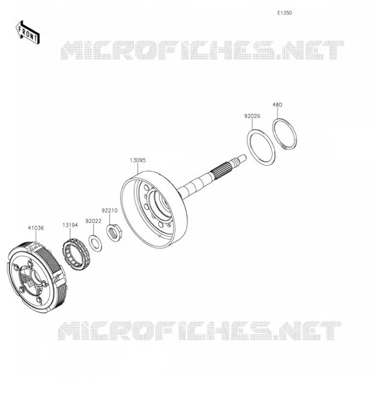 EMBRAYAGE Kawasaki SSV 800 2021 TERYX  KRF800FMFNN