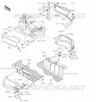 GARDE BOUE ARRI&Egrave;RE pour Kawasaki TERYX 2021