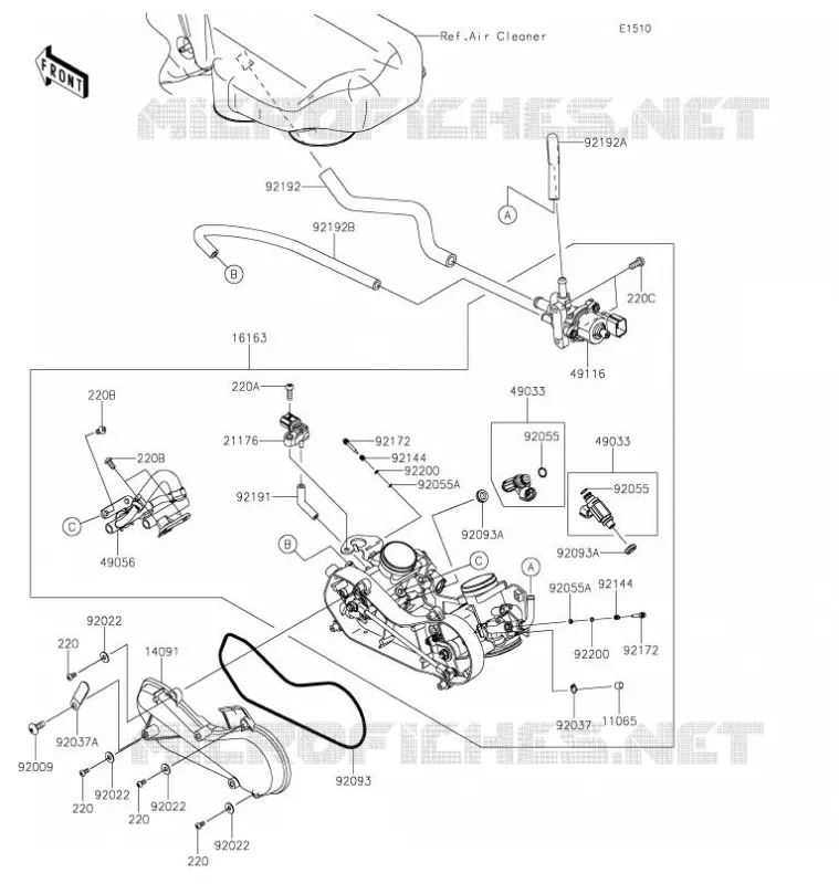 CARBU Kawasaki SSV 800 2021 TERYX  KRF800GMFNN