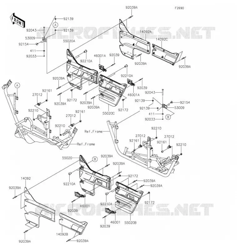 PORTE Kawasaki SSV 800 2021 TERYX4  KRT800FMFNN