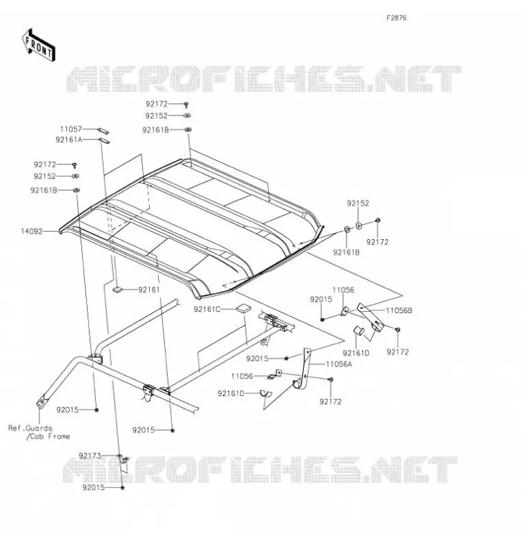 TOIT Kawasaki SSV 800 2021 TERYX4  KRT800GMFAN