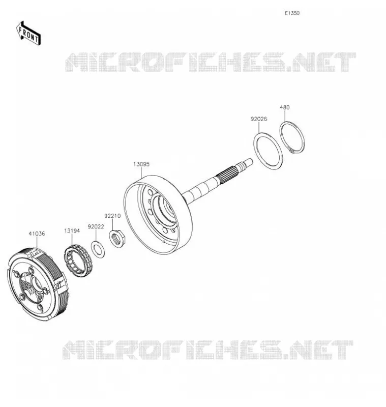 EMBRAYAGE Kawasaki SSV 800 2021 TERYX4  KRT800GMFNN