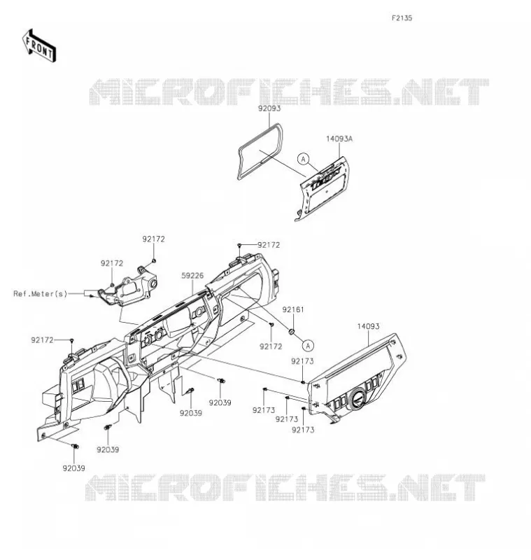 BOITE AVANT Kawasaki SSV 800 2021 TERYX4  KRT800HMFNN