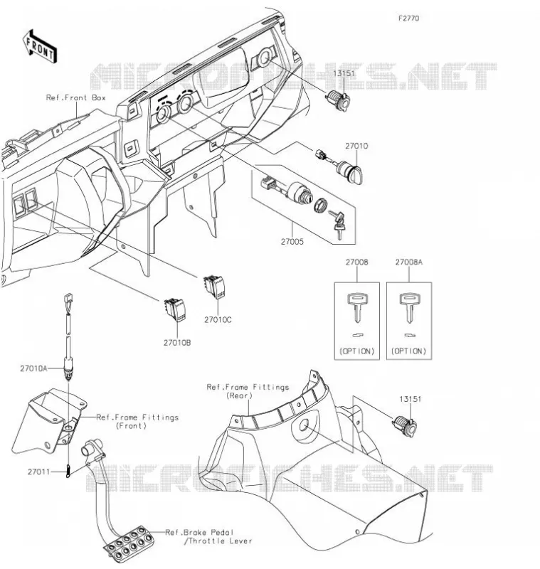 CONTACTEUR Kawasaki SSV 800 2021 TERYX4  KRT800HMFNN
