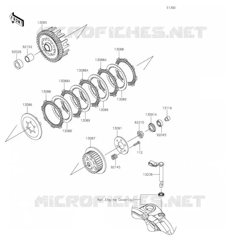 EMBRAYAGE Kawasaki TOUT-TERRAIN 110 2021 KLX110L  KLX110DMFNN