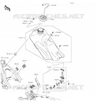 RESERVOIR CARBURANT pour Kawasaki KLX140 2021