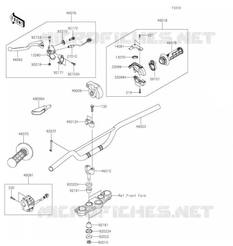 GUIDON Kawasaki TOUT-TERRAIN 140 2021 KLX140G  KLX140CMFNN